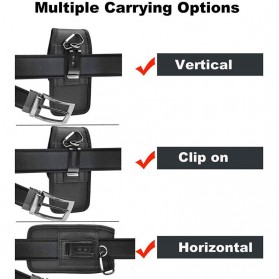 Syrinx Tas Smartphone Case Waist Bag Fanny Pack Belt Loop Size XXL - SY20 - Black - 5