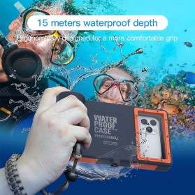 SHELLBOX Casing Waterproof Diving Cover Armor Underwater Case for Samsung S10/Note 10 & iPhone 11 /12 - XI69 - Black - 2