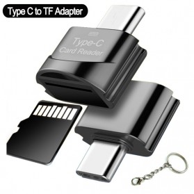 Card Reader & OTG - Ciaxy Mini OTG USB Type C to Micro SD Card Reader - P31 - Black