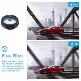 APEXEL 10 in 1 Lensa Fisheye + Macro + Wide Angle + Telephoto + Kaleidoscope + Filter Lens Kit - APL-DG10 - Black - 3