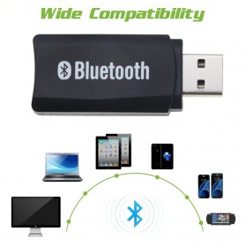 KEBIDU Wireless Bluetooth 4.0 USB Receiver Adaptor Dongle Car Speaker - ZF169 - Black - 3