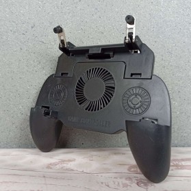 BATTLEGROUND Gamepad Grip Trigger Aim L1 R1 PUBG Fortnite + Cooling Fan + Powerbank - SR - Black - 2