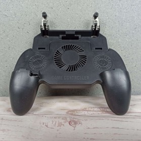 BATTLEGROUND Gamepad Grip Trigger Aim L1 R1 PUBG Fortnite + Cooling Fan + Powerbank - SR - Black - 3
