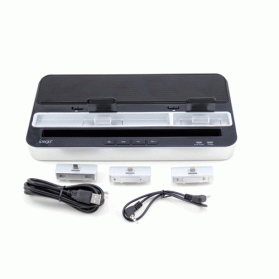 Ipega Charging Dock with Speaker for iPhone/iPad/iPod and Samsung - PG-IP115 - Silver - 4