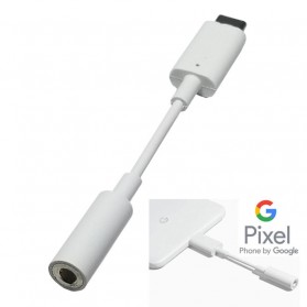Google USB Type-C to 3.5mm Audio Jack Converter - FLK (ORIGINAL) - White - 2