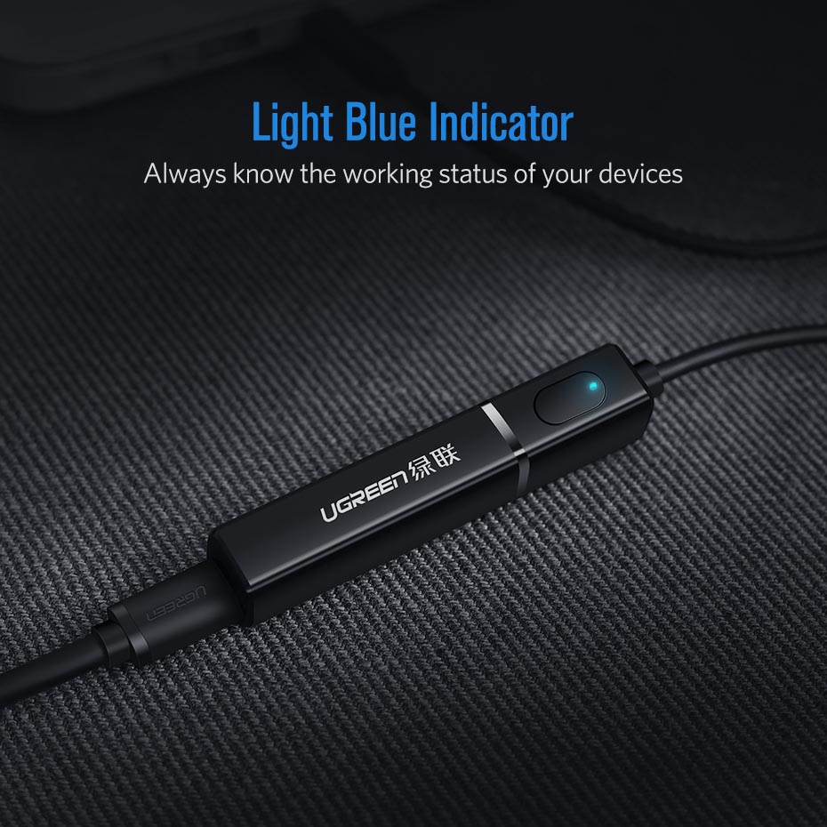 UGreen Audio Bluetooth Transmitter aptX Optical Plug - 50213 - Black