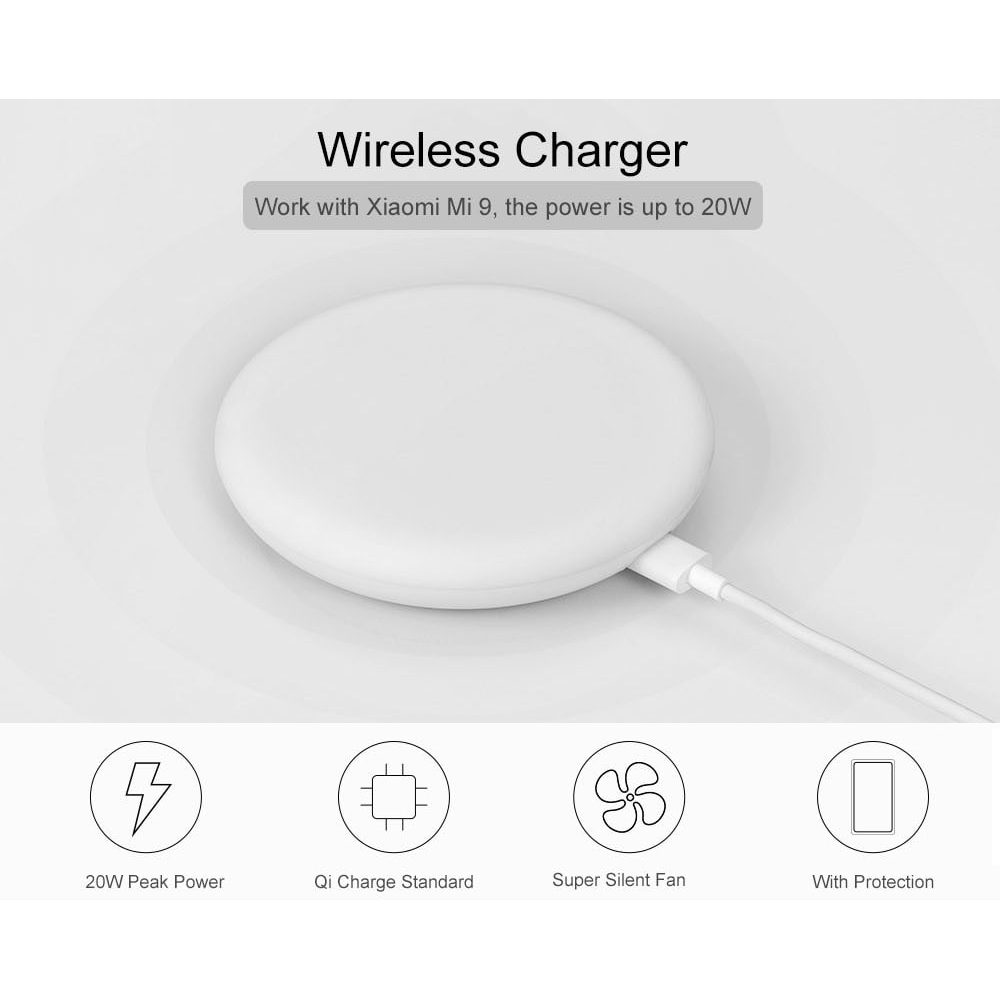 Wireless Charger White - Wireless Charging Paused S10