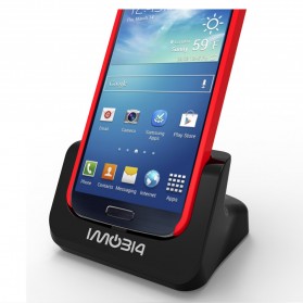 IMobi4 Desktop Dual Charging Dock for Samsung Galaxy S5 - Black - 1