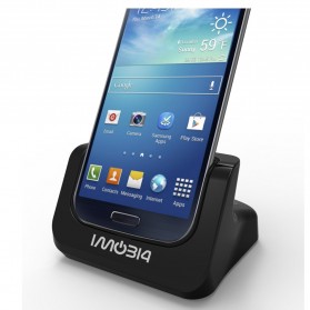 IMobi4 Desktop Dual Charging Dock for Samsung Galaxy S5 - Black - 2