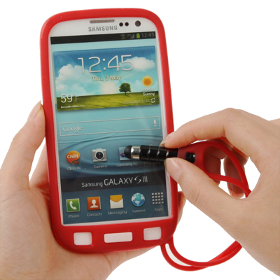 Multi-purpose Silicone Protective Case with Stylus Touch 