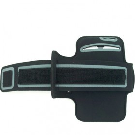Universal PU Sports Armband Case with Earphone Hole for Samsung Galaxy S4 / i9500 / i9300 - Black - 3