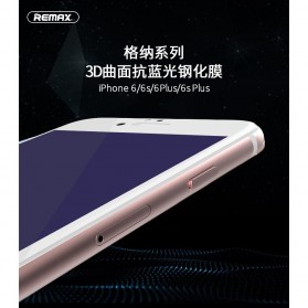 REMAX Gener Anti Blue Ray Tempered Glass 0.26mm for iPhone 6/6s - Black - 12
