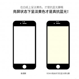 REMAX Gener Anti Blue Ray Tempered Glass 0.26mm for iPhone 6/6s - Black - 13