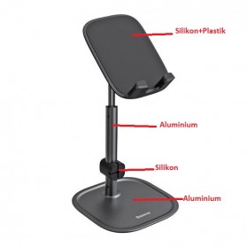 Baseus Literary Youth Smartphone Stand Bracket Holder Telescopic - SUWY-A01 - Black - 11