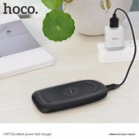 Hoco Wireless Fast Charging Docking for Smartphone - CW7 - Black - 3