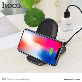 Hoco Wireless Fast Charging Docking for Smartphone - CW7 - Black - 5