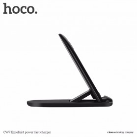 Hoco Wireless Fast Charging Docking for Smartphone - CW7 - Black - 6