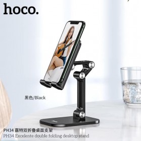 Hoco Dudukan Smartphone Universal Stand Holder Foldable - PH34 - Black - 1
