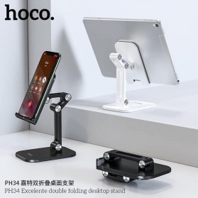 Hoco Dudukan Smartphone Universal Stand Holder Foldable - PH34 - Black - 2