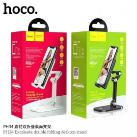 Hoco Dudukan Smartphone Universal Stand Holder Foldable - PH34 - Black - 5