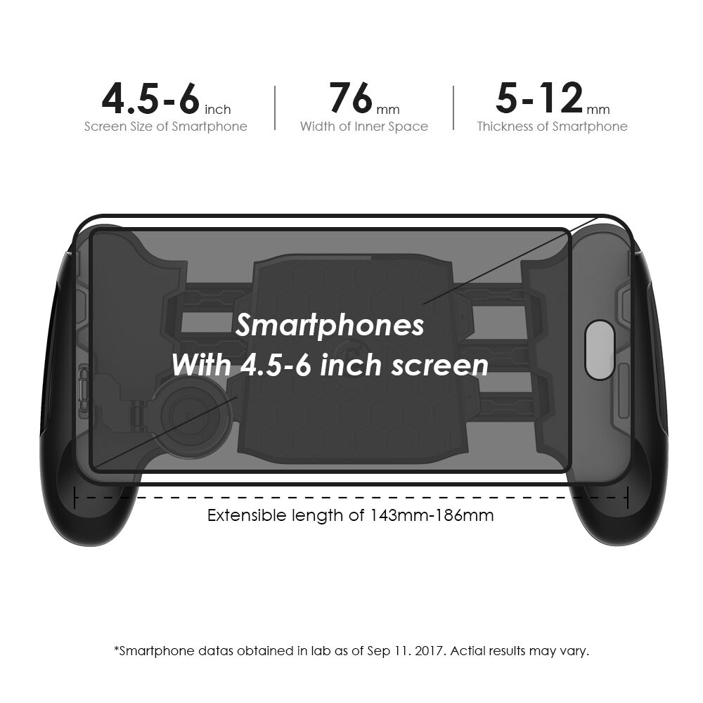 GameSir F1 Gamepad Joystick Hand Grip Holder Smartphone Black