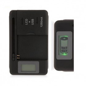 Universal Charging USB Wall Dock Battery with LCD Display - SS-5 - Black - 3