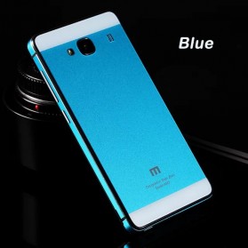 Aluminium Tempered Glass Hard Case for Xiaomi Redmi 2 / Redmi 2 Prime - Blue · Product Image
