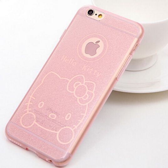 Ultra Thin TPU Case for iPhone 6 - Hello Kitty Pattern 