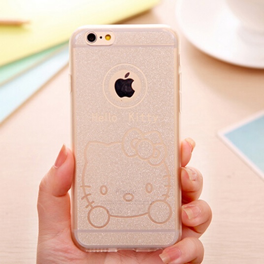 Ultra Thin TPU Case for iPhone 6 - Hello Kitty Pattern 