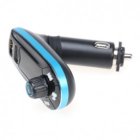 Car FM MP3 Modulator with USB Charger 2.1A for Smartphone - 618C - Black/Blue - 5