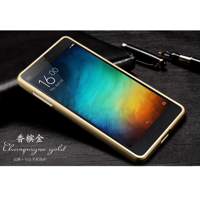 aluminium bumper with arcylic back for xiaomi mi4i aluminium bumper with arcylic back for xiaomi mi4i