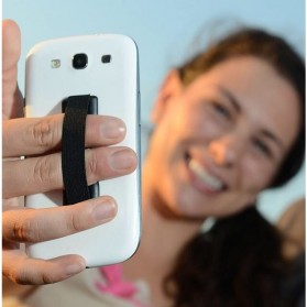 Sling Grip Holder Smartphone Jari Anti Slip - Black