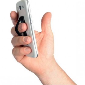 Sling Grip Holder Smartphone Jari Anti Slip - Black - 2