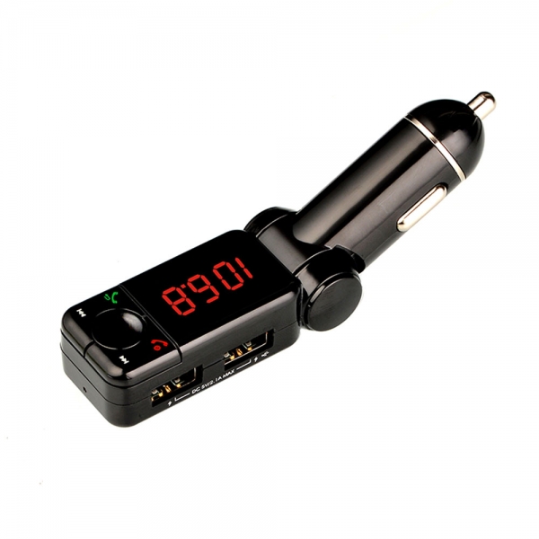 ... Bluetooth Car Charger dengan Handsfree FM Transmitter - M318 - Black - 1 ...