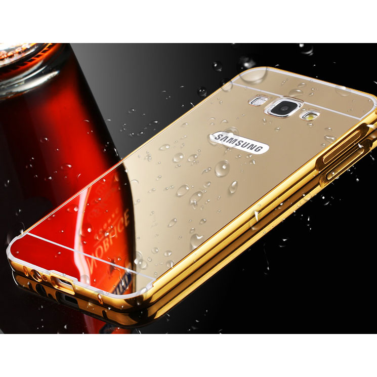 ... Aluminium Bumper with Mirror Back Cover for Samsung Galaxy J2 2015 - Rose Gold - 4 ...