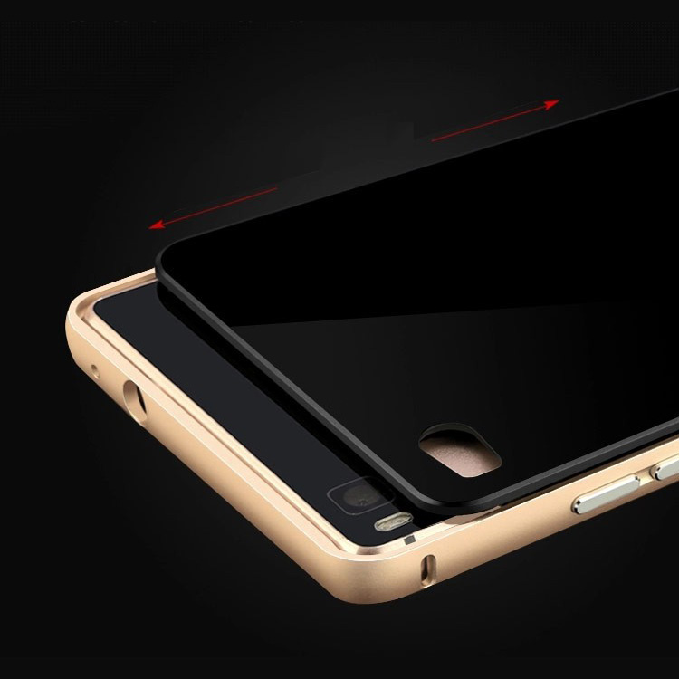 aluminium bumper with mirror back cover for huawei p8 black black jakartanotebook aluminium bumper with mirror back cover for huawei p8 black black jakartanotebook