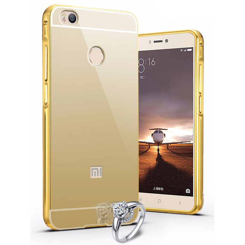 aluminium bumper with mirror back cover for xiaomi mi4s aluminium bumper with mirror back cover for xiaomi mi4s