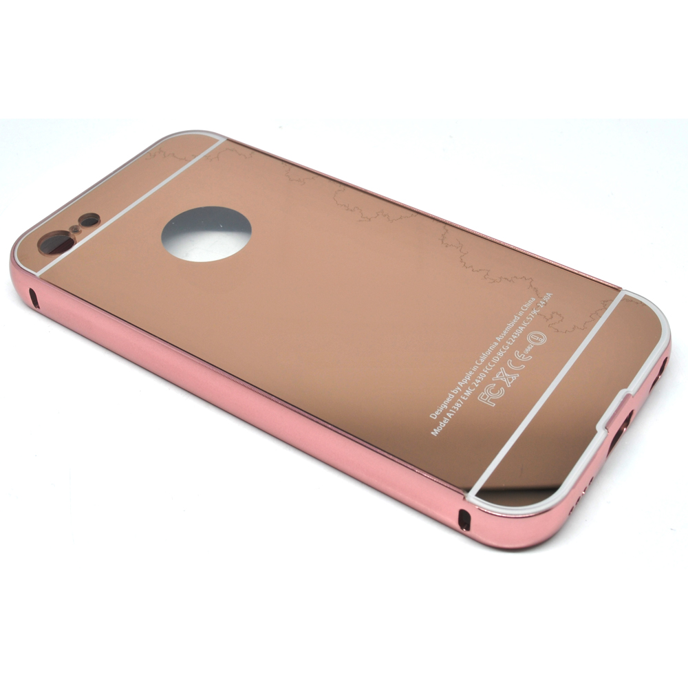 Aluminium Bumper with Mirror Back Cover for iPhone 5c 