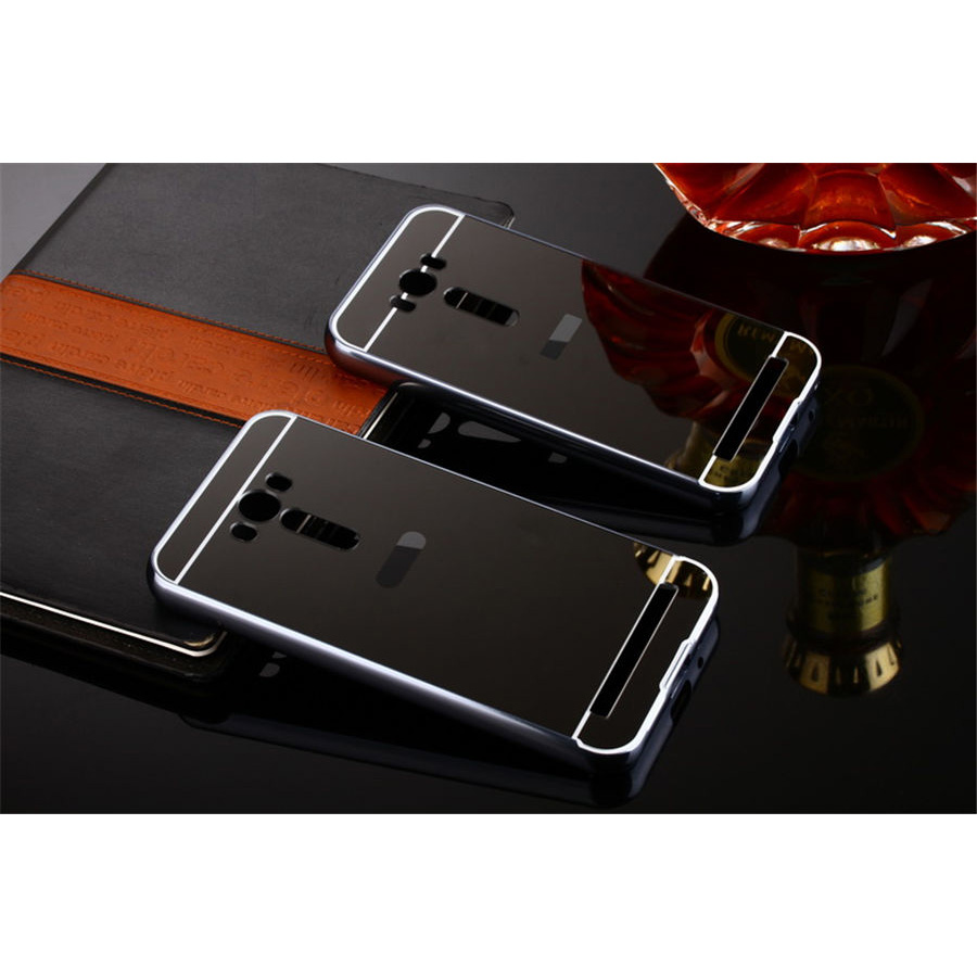 aluminium bumper with mirror back cover for asus zenfone 2 laser 5 5 inch black aluminium bumper with mirror back cover for asus zenfone 2 laser 5 5 inch black