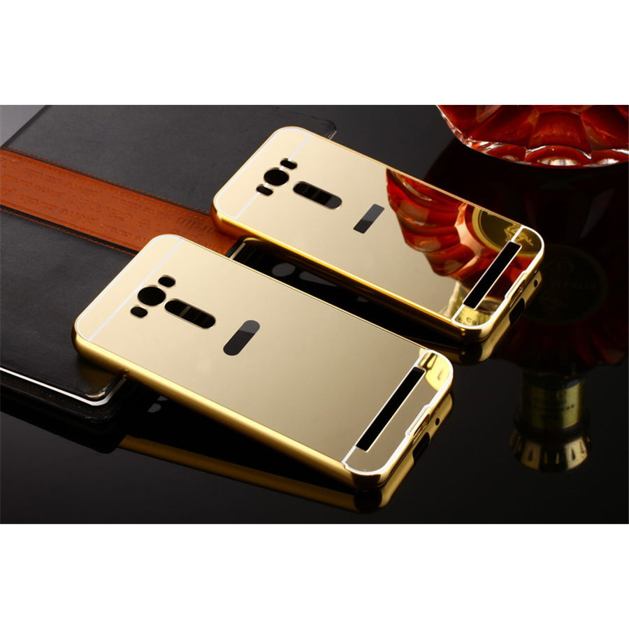 Aluminium Bumper with Mirror Back Cover for Asus Zenfone 2 Aluminium Bumper with Mirror Back Cover for Asus Zenfone 2