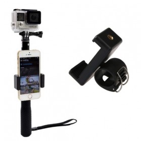 Clamp Kamera & Smartphone - Clamp Smartphone Universal untuk Tongsis - 16072 - Black
