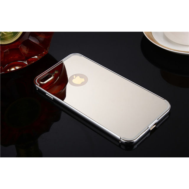 aluminium bumper with mirror back cover for iphone 7 plus silver toko fatih aluminium bumper with mirror back cover for iphone 7 plus silver toko fatih