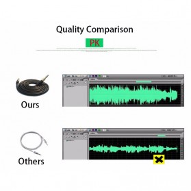 HiFi Gold Plated Kabel Audio AUX Nylon Audio Beats 3.5 mm to 3.5 mm - Black - 7