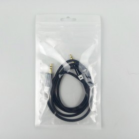 HiFi Gold Plated Kabel Audio AUX Nylon Audio Beats 3.5 mm to 3.5 mm - Black - 14