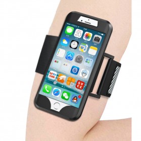 Sports Silicone Armband Case for iPhone 7 - Black - 2