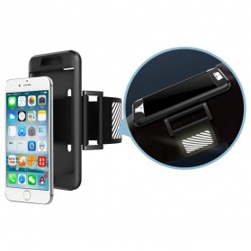 Sports Silicone Armband Case for iPhone 7 - Black - 3