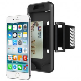 Sports Silicone Armband Case for iPhone 7 - Black - 5