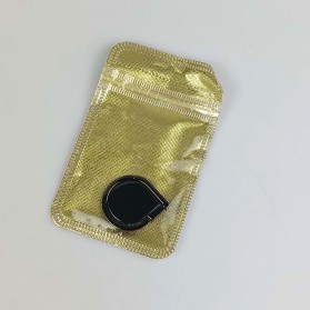 Metal iRing Smartphone Holder Desain Tear Drop - 170908 - Black - 7