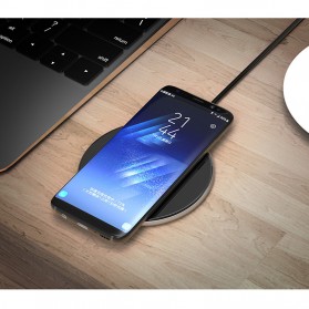 Qi Wireless Charger Dock Fast Charge for Smartphone - Black - 2