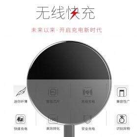 Qi Wireless Charger Dock Fast Charge for Smartphone - Black - 7